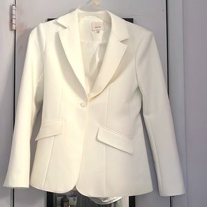 Cliq à Sept ivory colored single breasted blazer for sale!